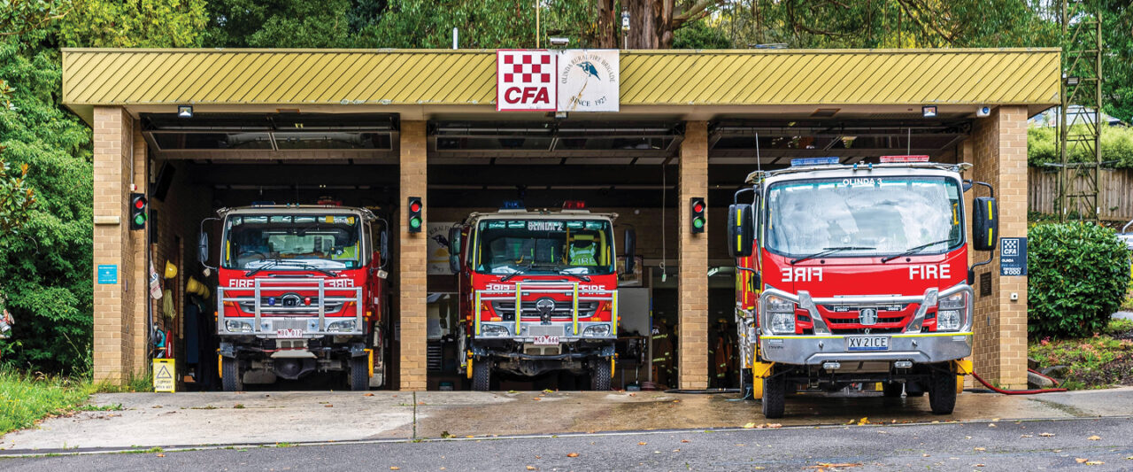 Image of the Victorian Fire service in Dandenong