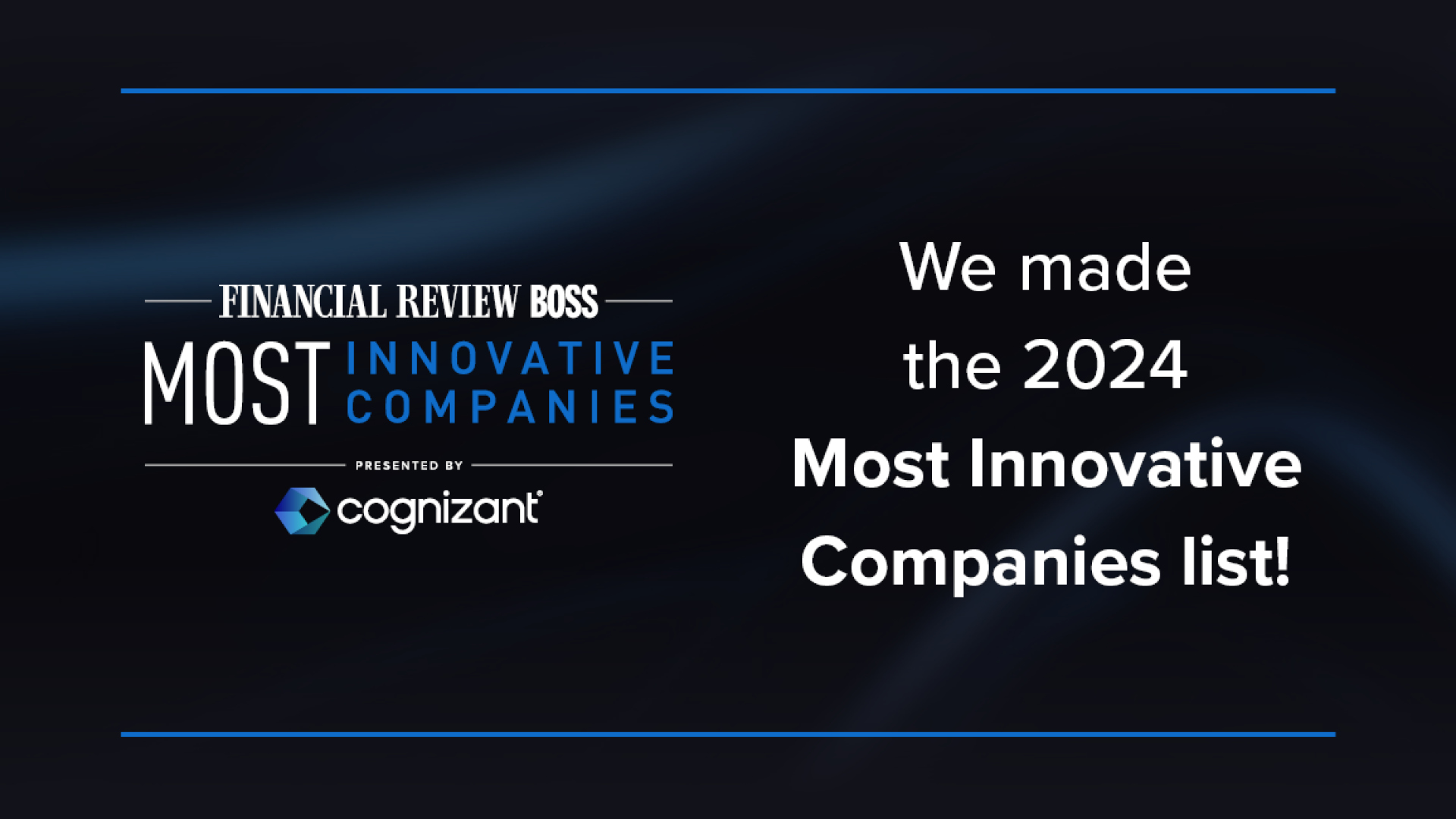 Finalist in the 2024 Australian Financial Review (AFR) Most Innovative Companies Award